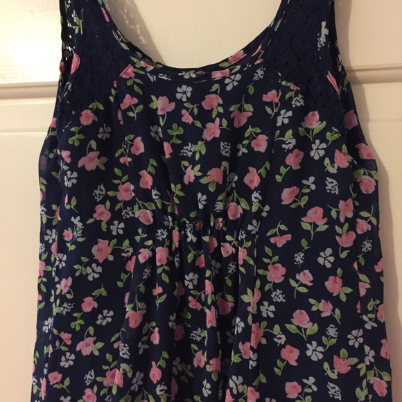 Abercrombie Girls Blue Floral Dress - Picture 6 of 7